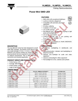 VLMK23P2S1-GS08 datasheet  